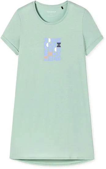 Schiesser Damen Sleepshirt 1/2 Arm, 85cm mint 179130-708