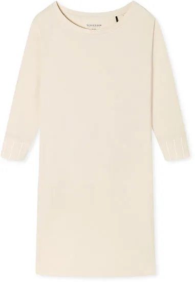 Schiesser Damen Sleepshirt 3/4 Arm, 90cm sand 179235-410
