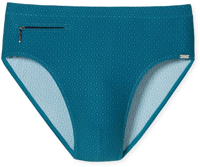 Schiesser Herren Badehose Slip Komfort petrol 181078-811