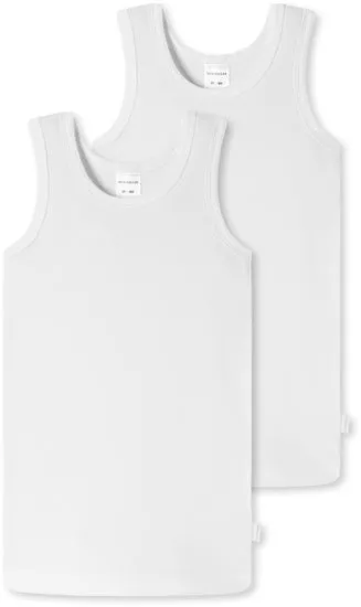 Schiesser Kleinkinder Jungen 2er Pack Hemd 0/0 weiß 173444-100