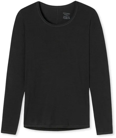 Schiesser Schüler Mädchen Shirt langarm schwarz 178795-000