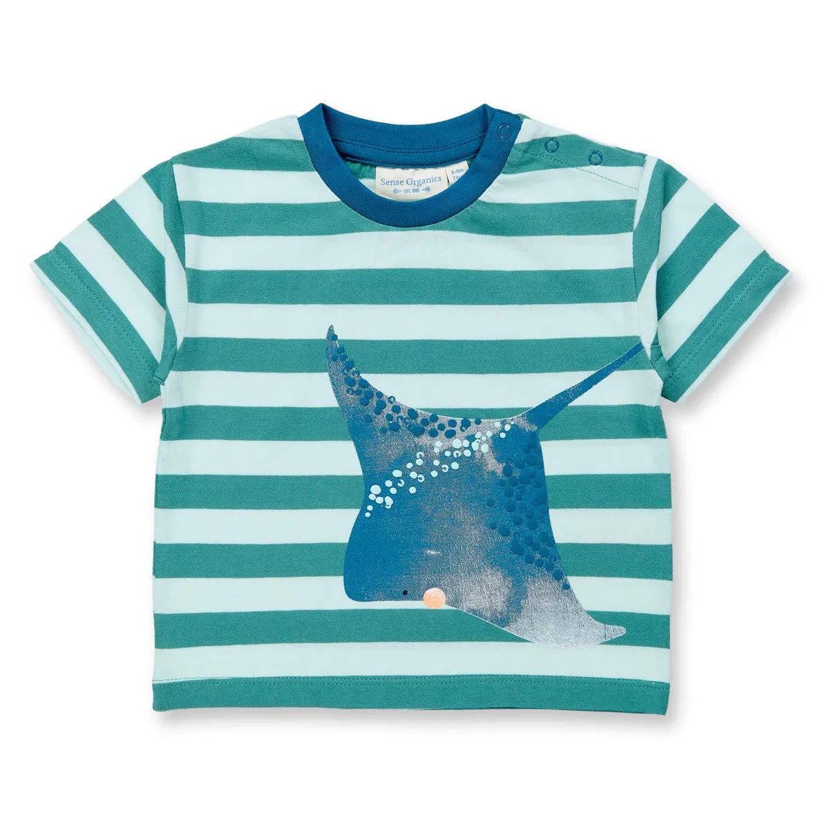 Sense Organics Baby T-Shirt Rochen-Motiv Bio Baumwolle