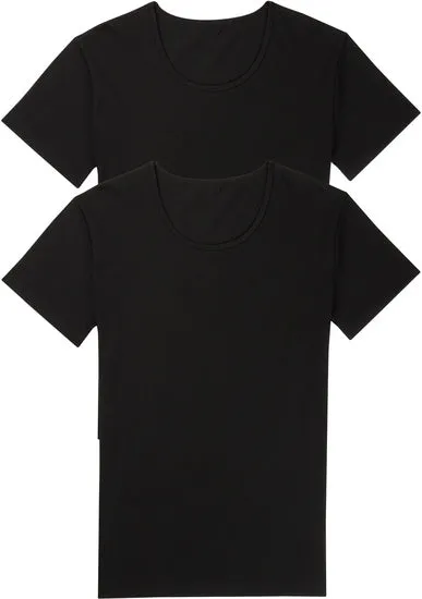 Sloggi men 24/7 Halbarm-Shirt mit Rundhals-Ausschnitt 2er-Pack black