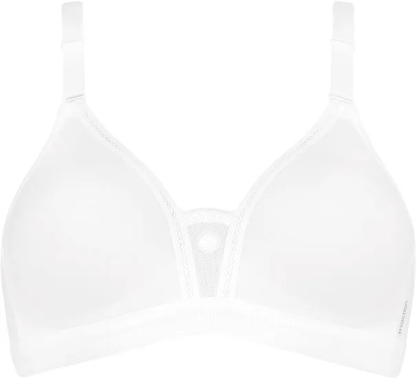 triaction by Triumph TROPHY Damen Miederwaren BH kurz Mittelträger ohne Bügel weiß