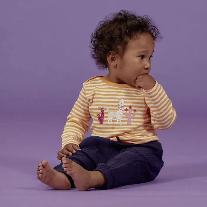 Sense Organics Loki Baby Hose navy Musselin